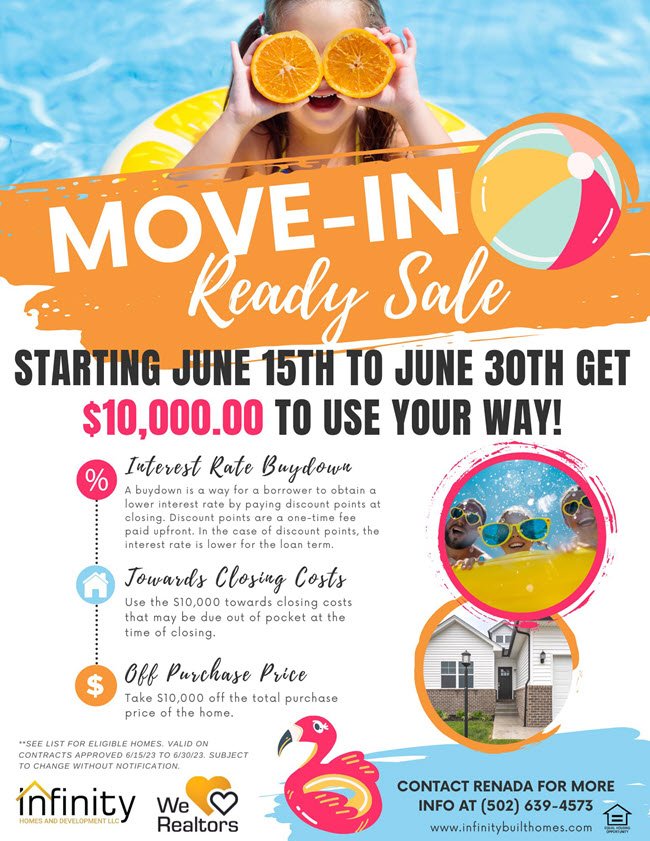 Current Specials Infinity Homes New Homes in Southern Indiana