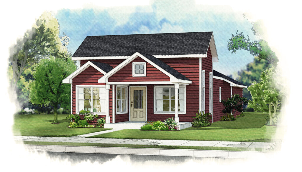 THE CORNELIA rendering watercolor